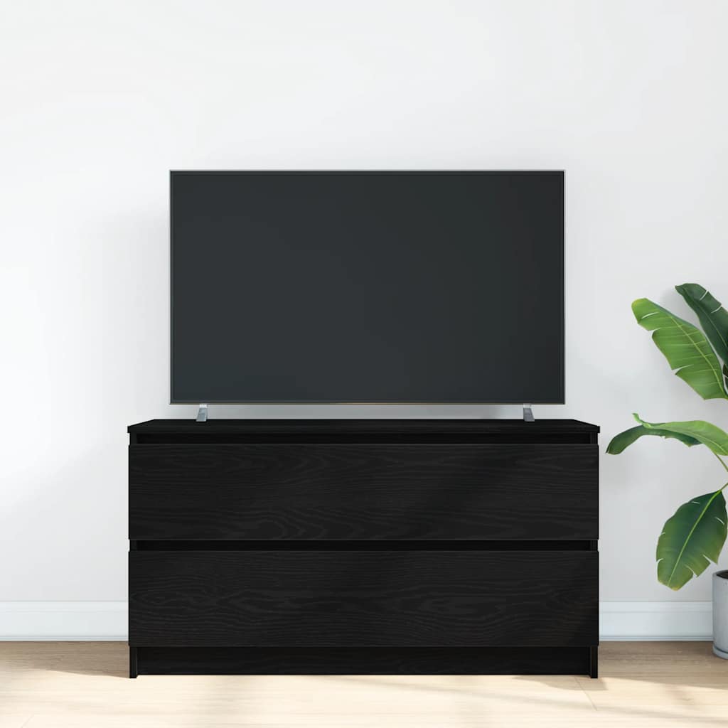 TV-Schrank Schwarz 100x35x54 cm Holzwerkstoff