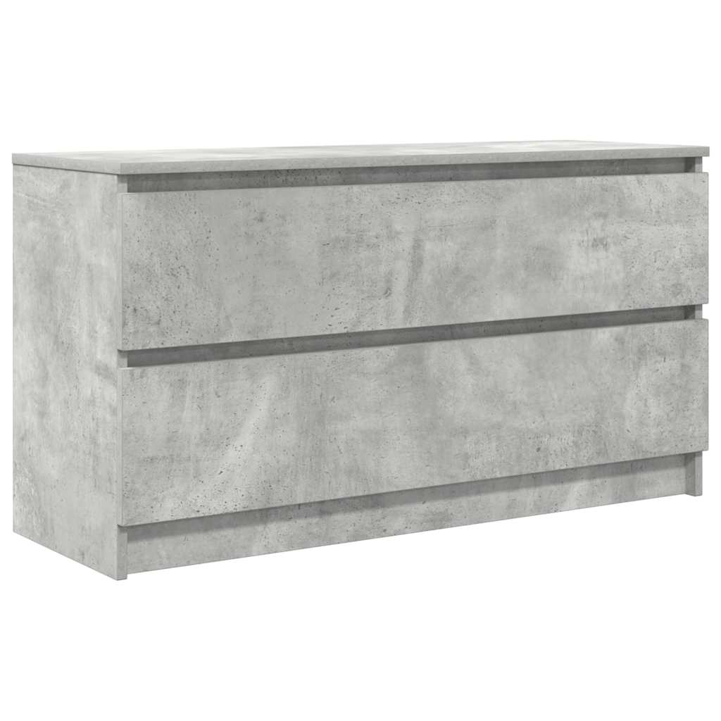TV-Schrank Betongrau 100x35x54 cm Holzwerkstoff