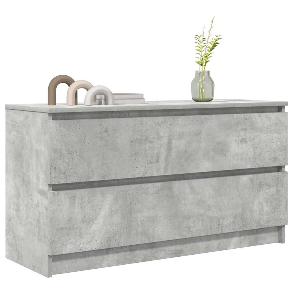 TV-Schrank Betongrau 100x35x54 cm Holzwerkstoff