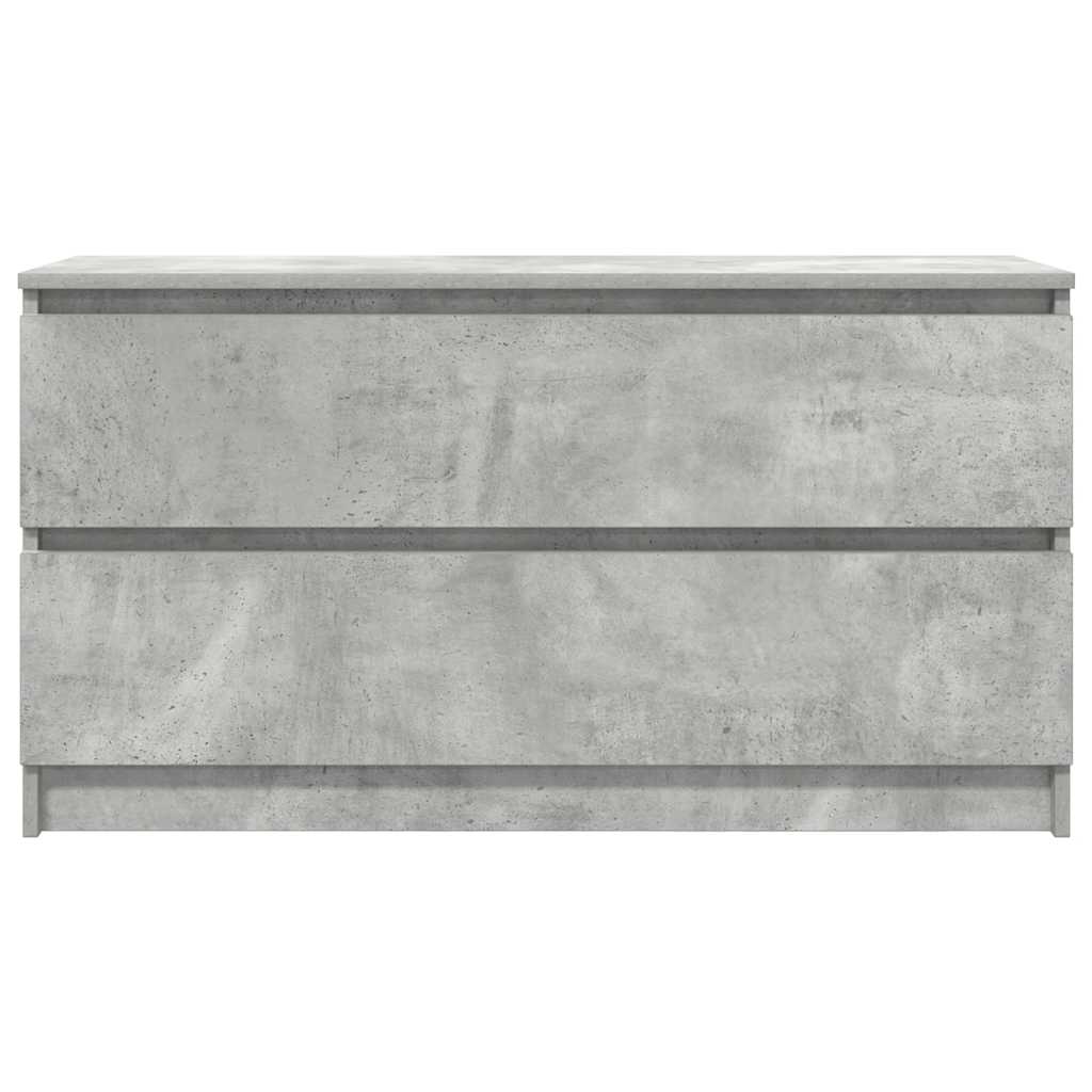 TV-Schrank Betongrau 100x35x54 cm Holzwerkstoff