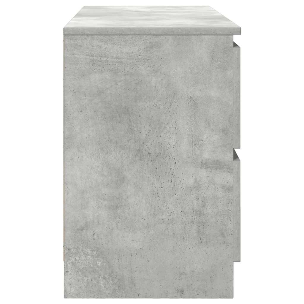 TV-Schrank Betongrau 100x35x54 cm Holzwerkstoff