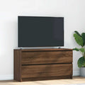 TV-Schrank Braun Eichen-Optik 100x35x54 cm Holzwerkstoff