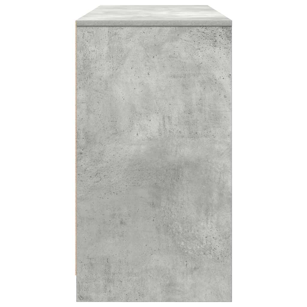 Schreibtisch Betongrau 120x42x76 cm Holzwerkstoff