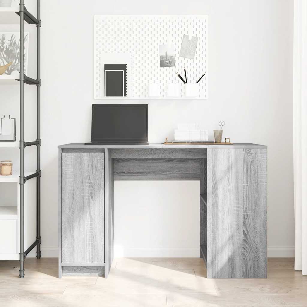 Schreibtisch Grau Sonoma 120x42x76 cm Holzwerkstoff