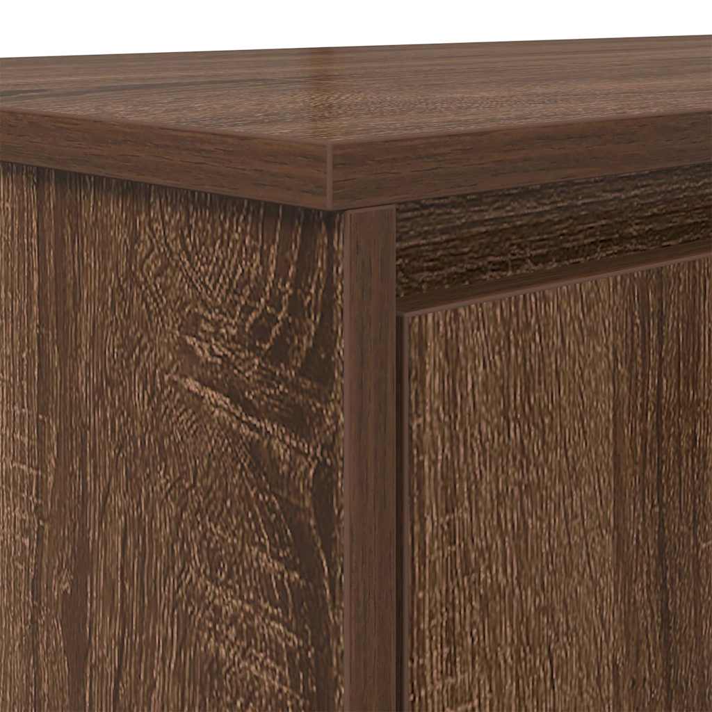 Schreibtisch Braun Eichen-Optik 120x42x76 cm Holzwerkstoff