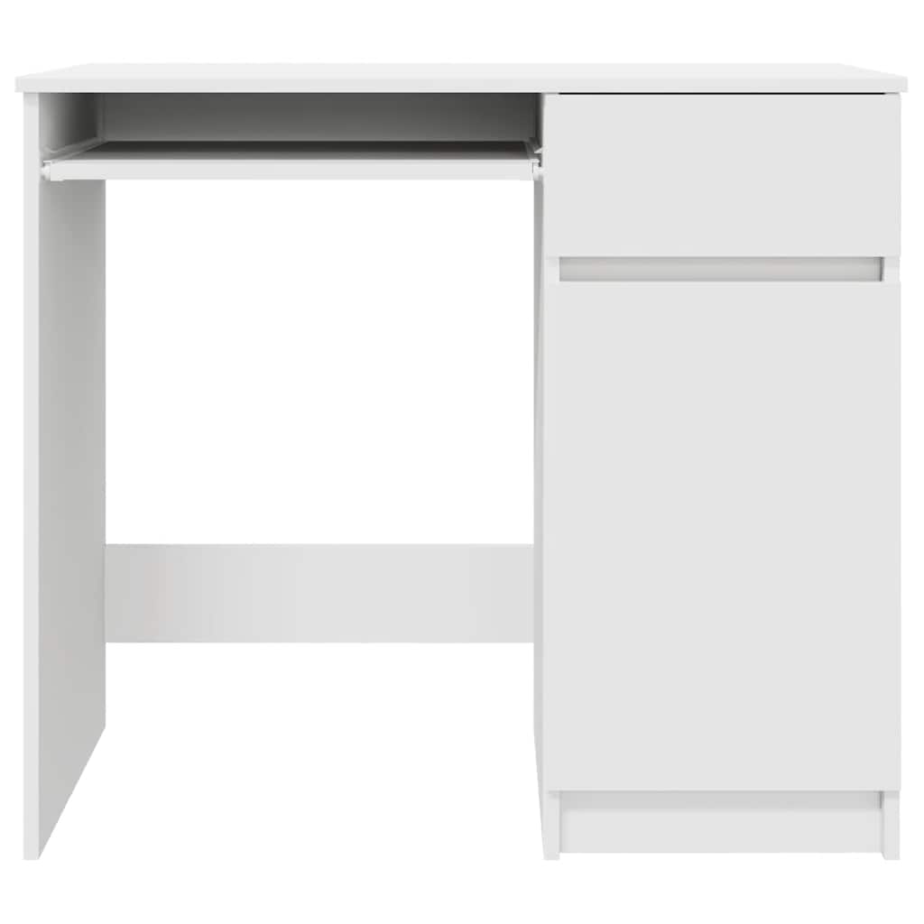 Schreibtisch Weiß 86x49x76 cm Holzwerkstoff