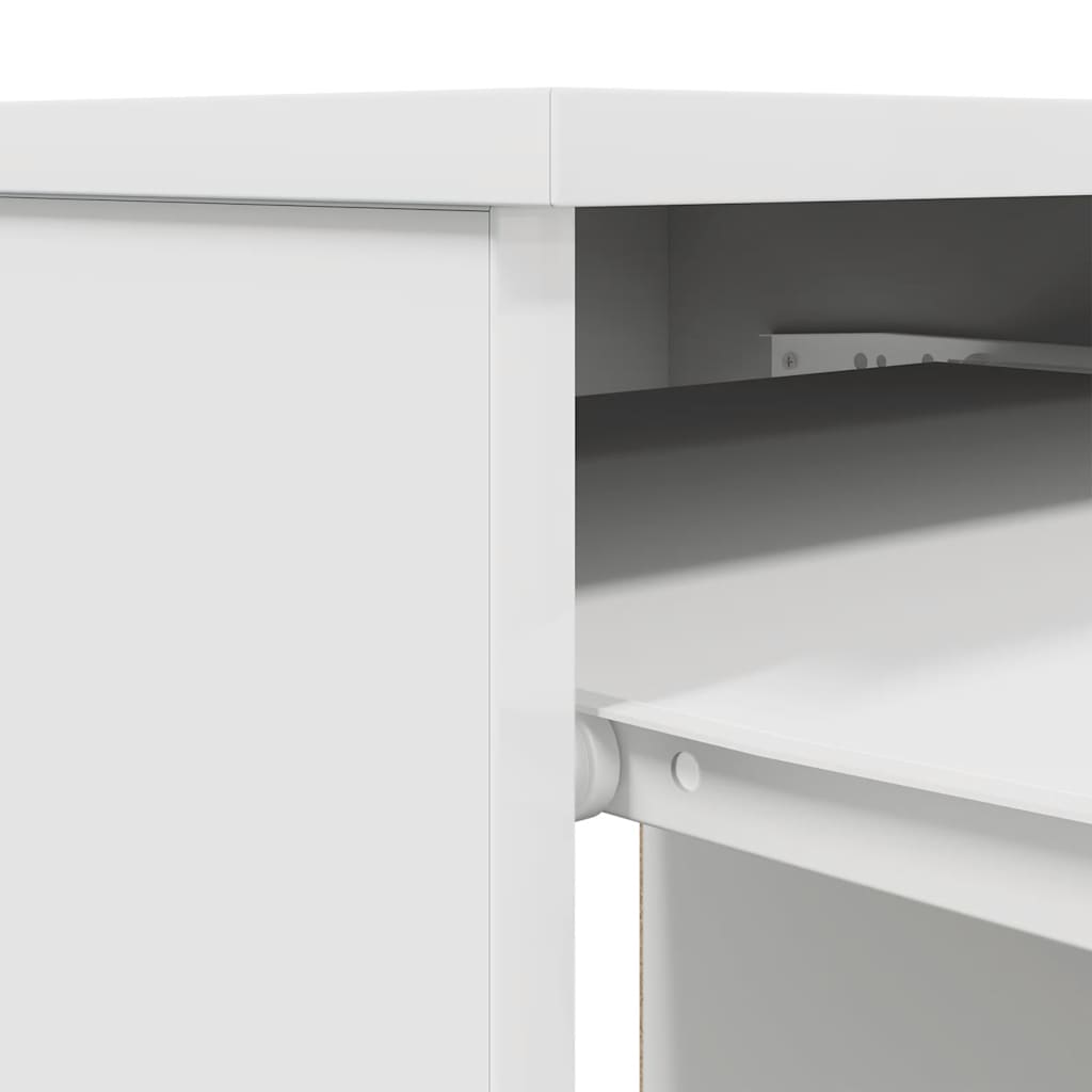 Schreibtisch Weiß 86x49x76 cm Holzwerkstoff