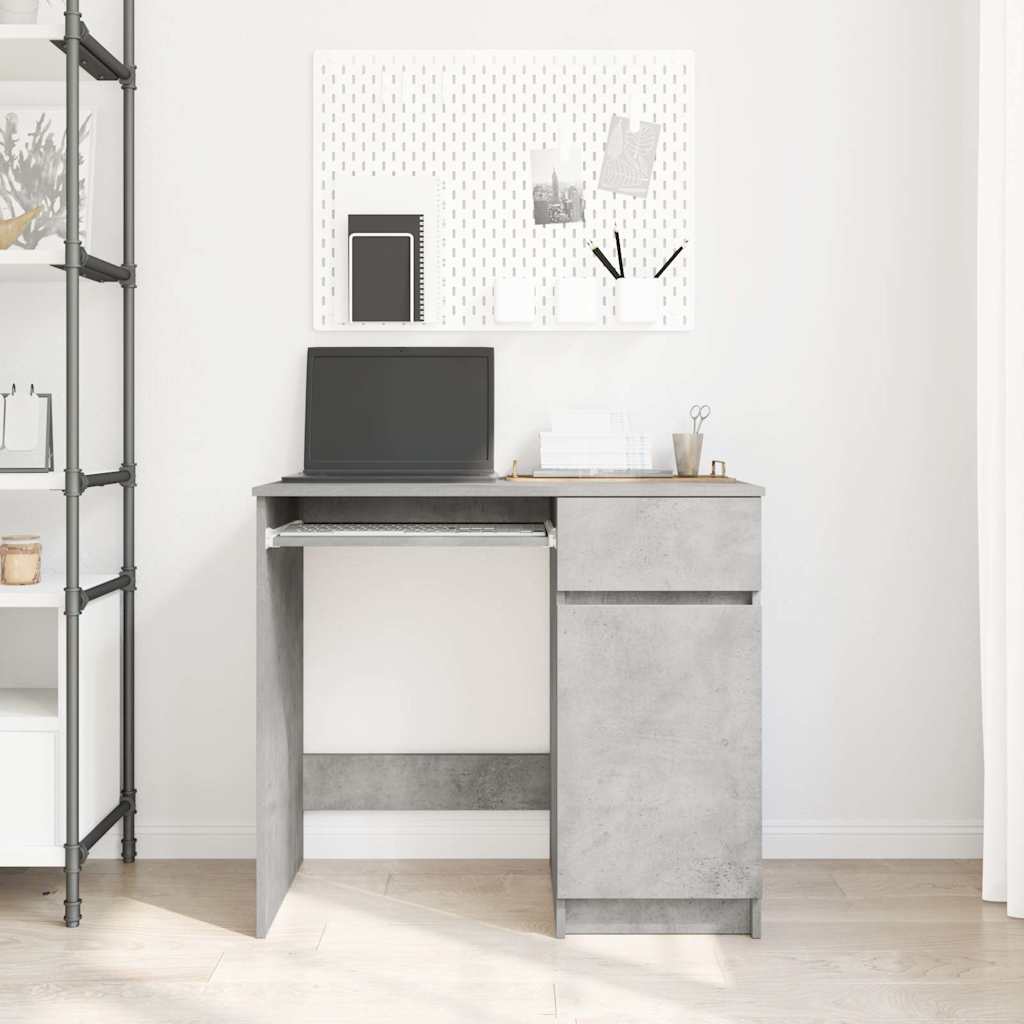 Schreibtisch Betongrau 86x49x76 cm Holzwerkstoff