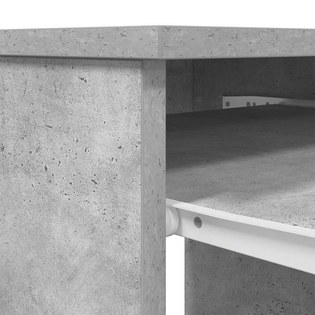 Schreibtisch Betongrau 86x49x76 cm Holzwerkstoff