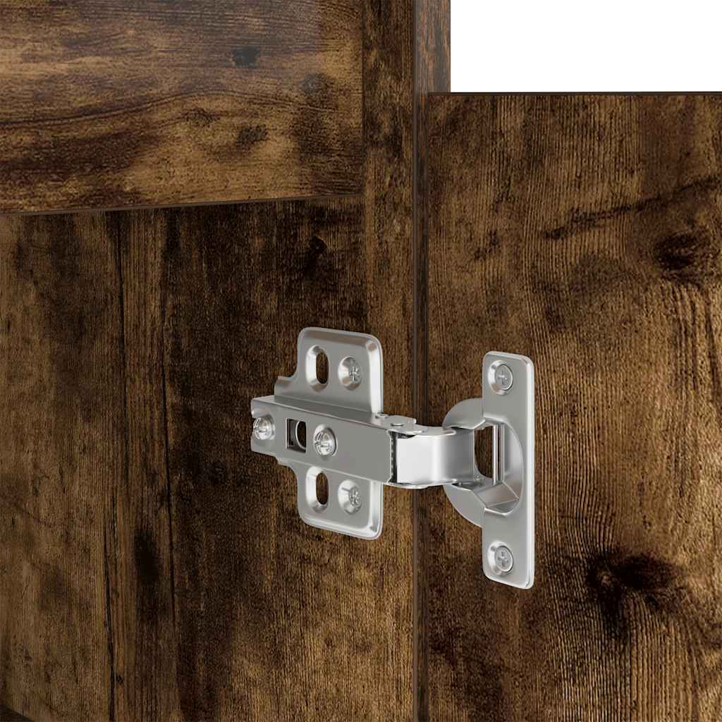 Schreibtisch Räuchereiche 86x49x76 cm Holzwerkstoff