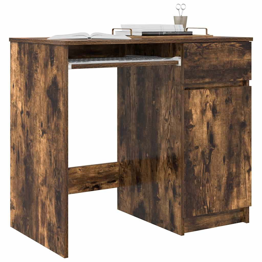Schreibtisch Räuchereiche 86x49x76 cm Holzwerkstoff