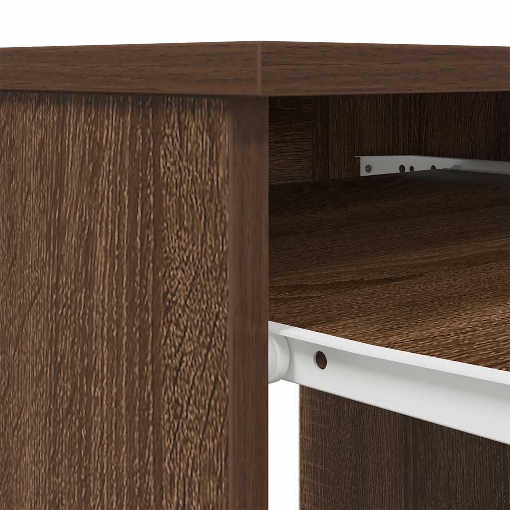 Schreibtisch Braun Eichen-Optik 86x49x76 cm Holzwerkstoff