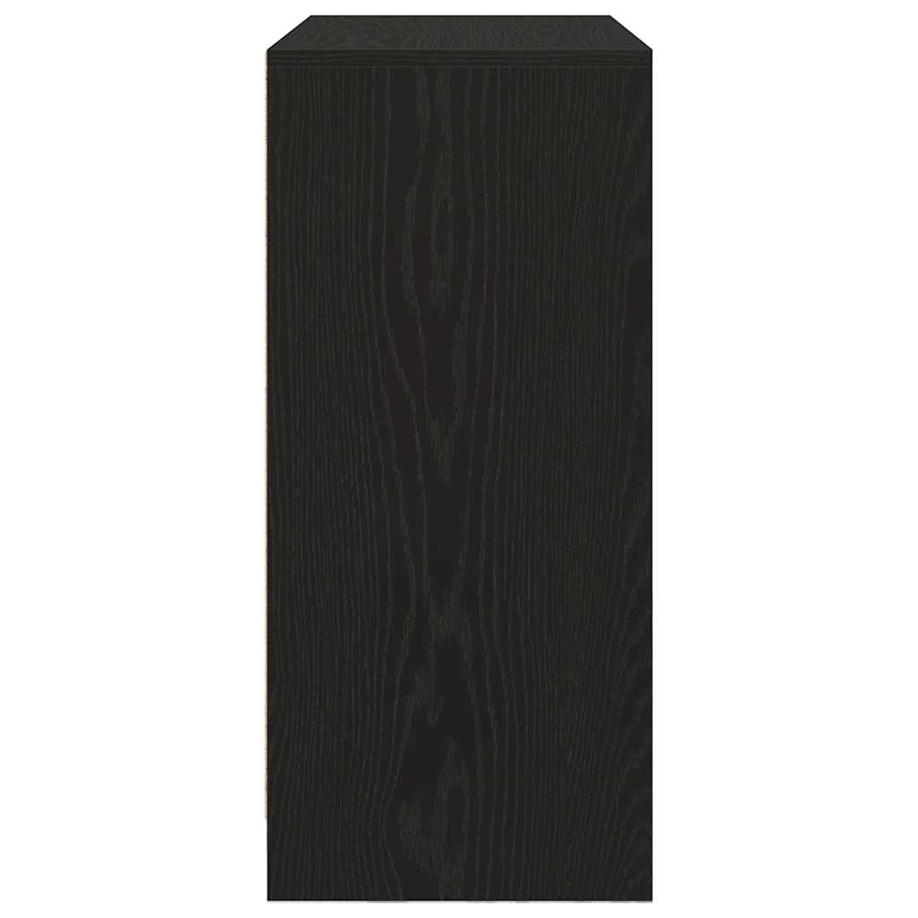 Sideboard mit Schubladen und Türen Schwarz Eichen-Optik