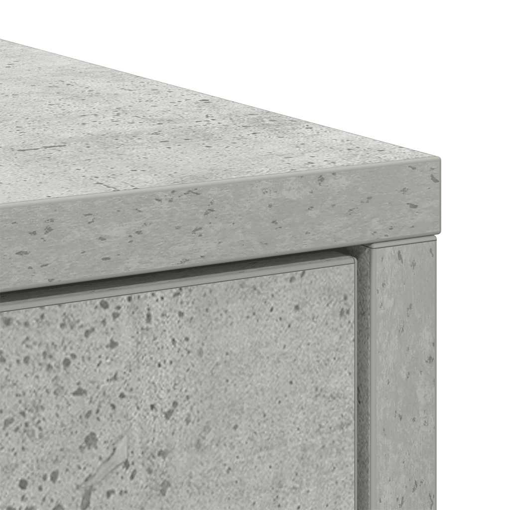 Sideboard mit Schubladen und Türen Betongrau 70,5x34x74,5 cm