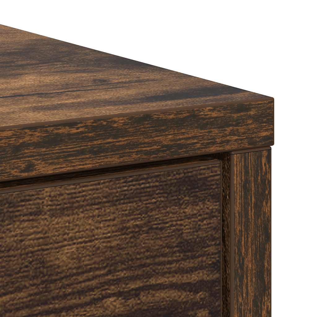 Sideboard mit Schubladen und Türen Räuchereiche 70,5x34x74,5 cm