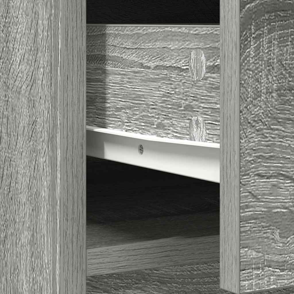 Sideboard mit Schubladen und Türen Grau Sonoma 70,5x34x74,5 cm