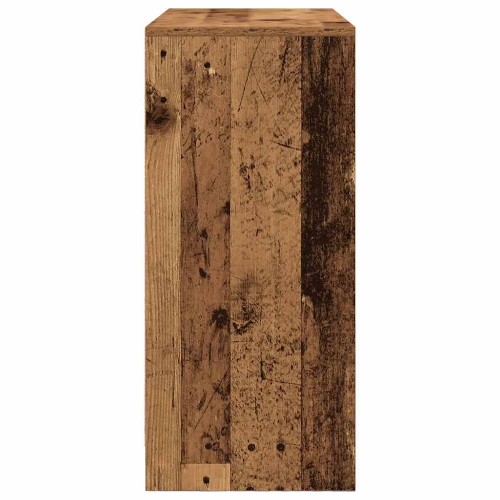 Sideboard mit Schubladen und Türen Altholz-Optik 70,5x34x74,5cm