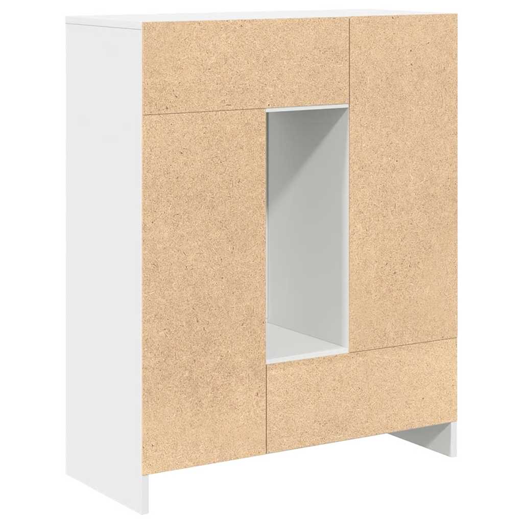 Sideboard mit Schubladen und Türen Weiß 73x31x90 cm