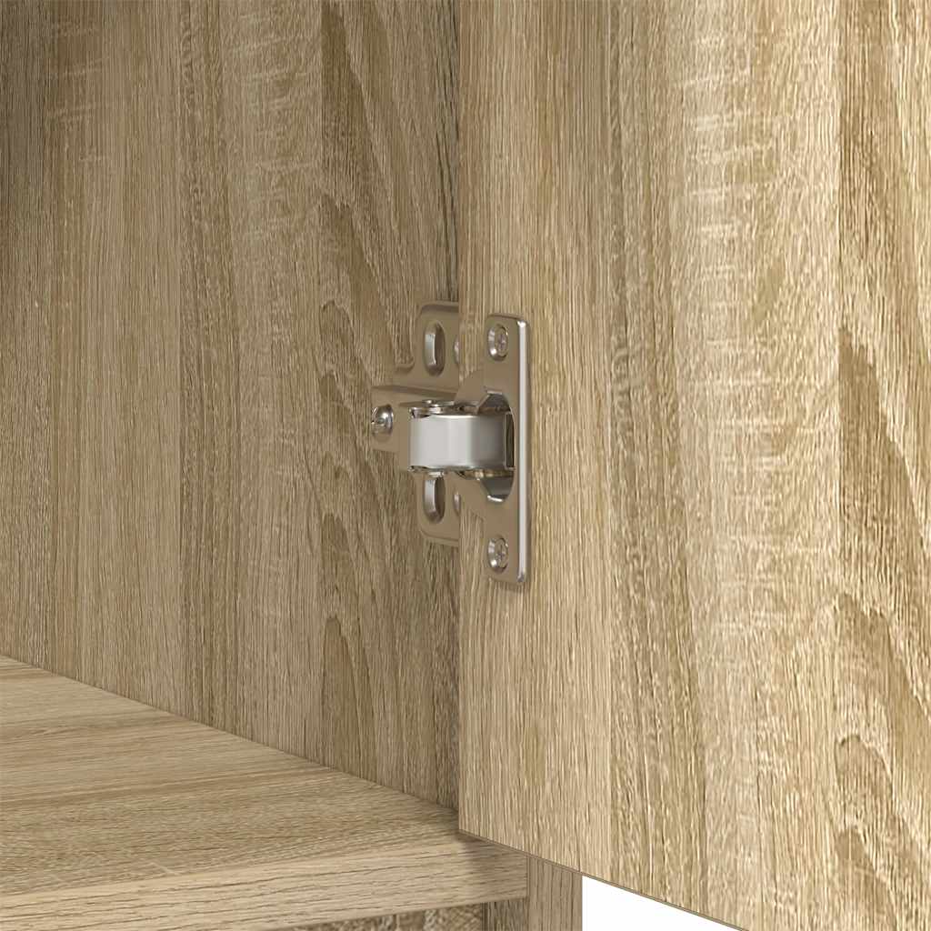 Sideboard mit Schubladen und Türen Sonoma-Eiche 73x31x90 cm