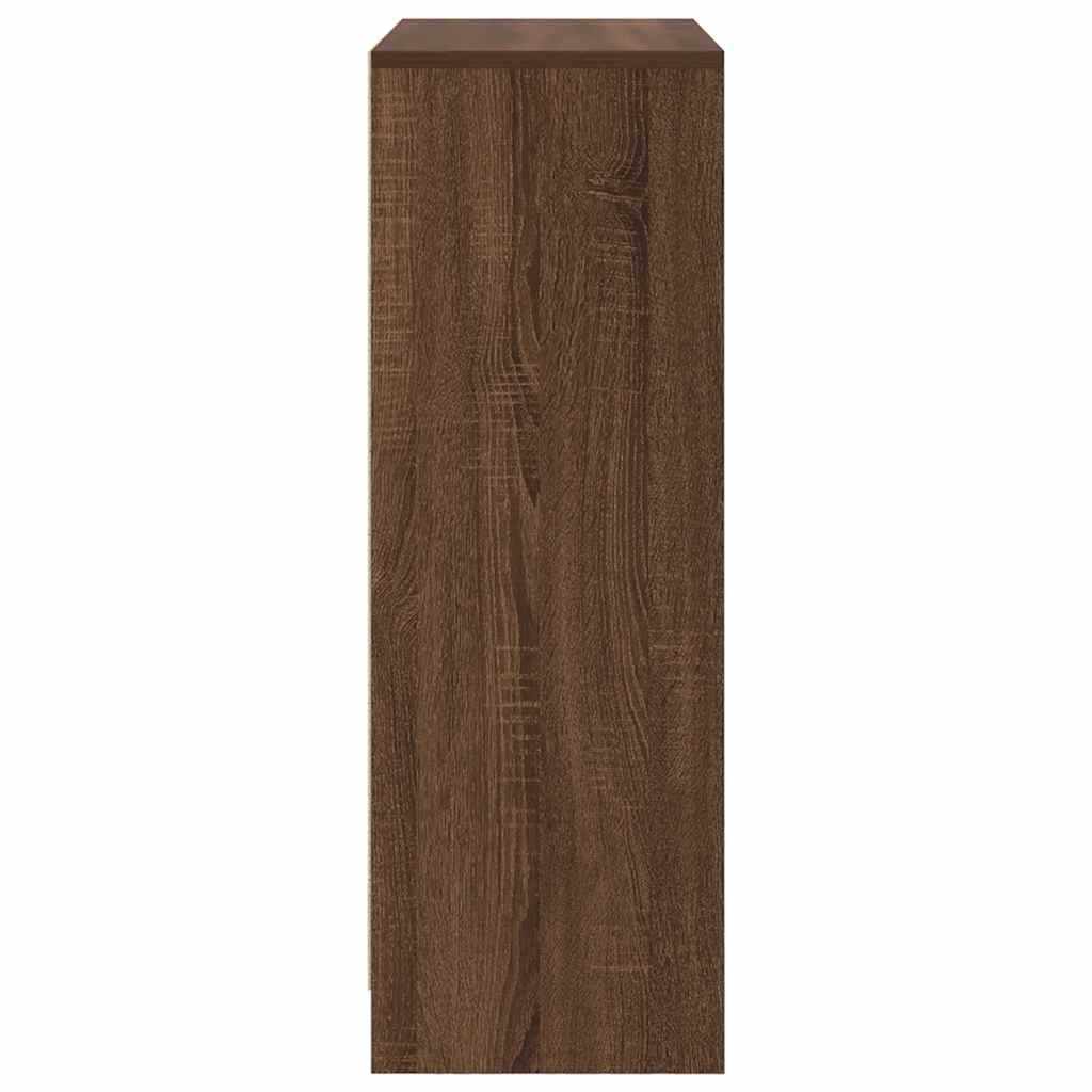 Sideboard mit Schubladen Türen Braun Eichen-Optik 73x31x90 cm