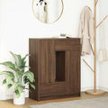Sideboard mit Schubladen Türen Braun Eichen-Optik 73x31x90 cm