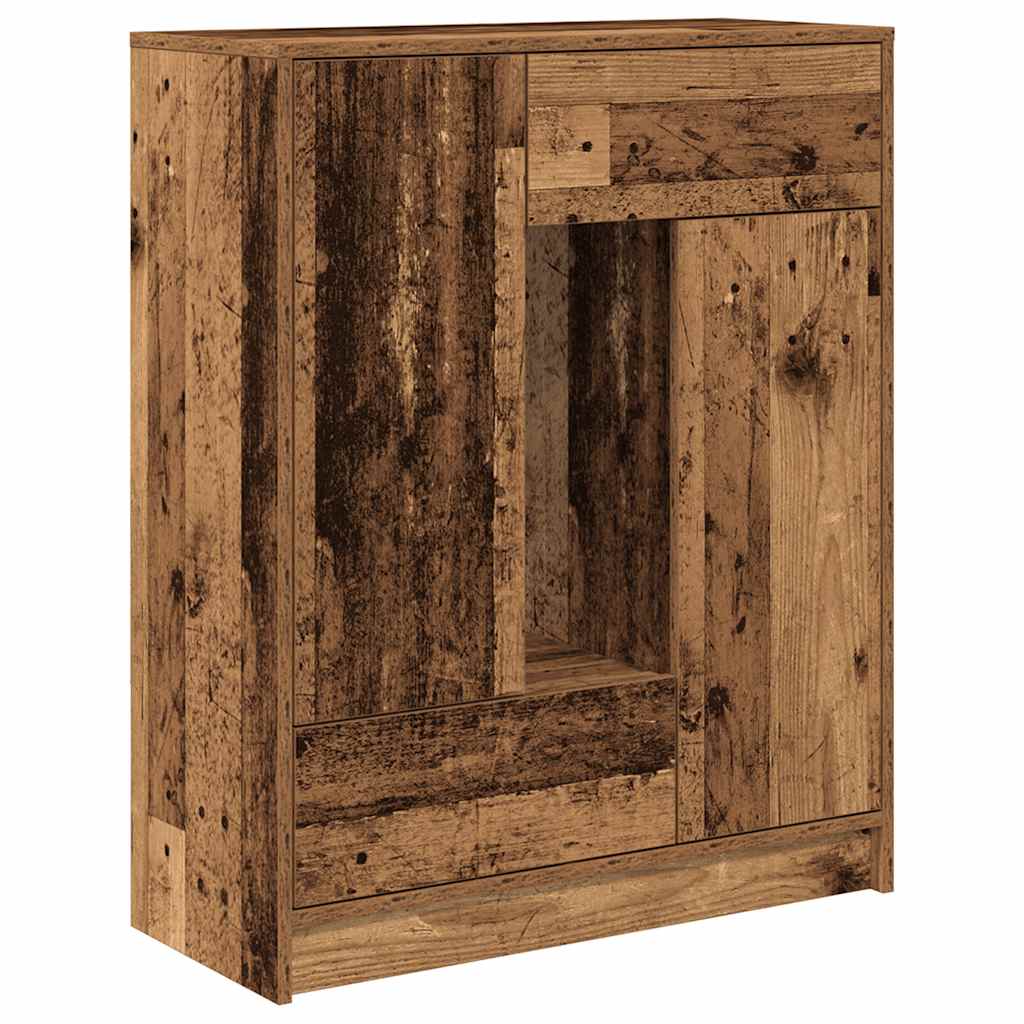 Sideboard mit Schubladen und Türen Altholz-Optik 73x31x90 cm