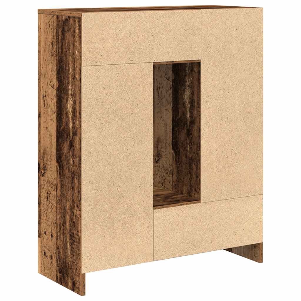 Sideboard mit Schubladen und Türen Altholz-Optik 73x31x90 cm