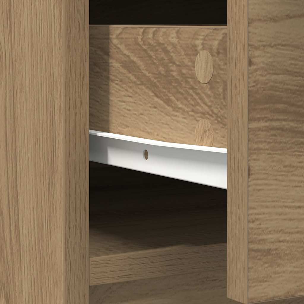 Sideboard mit Schubladen und Türen Artisan-Eiche 73x31x90 cm