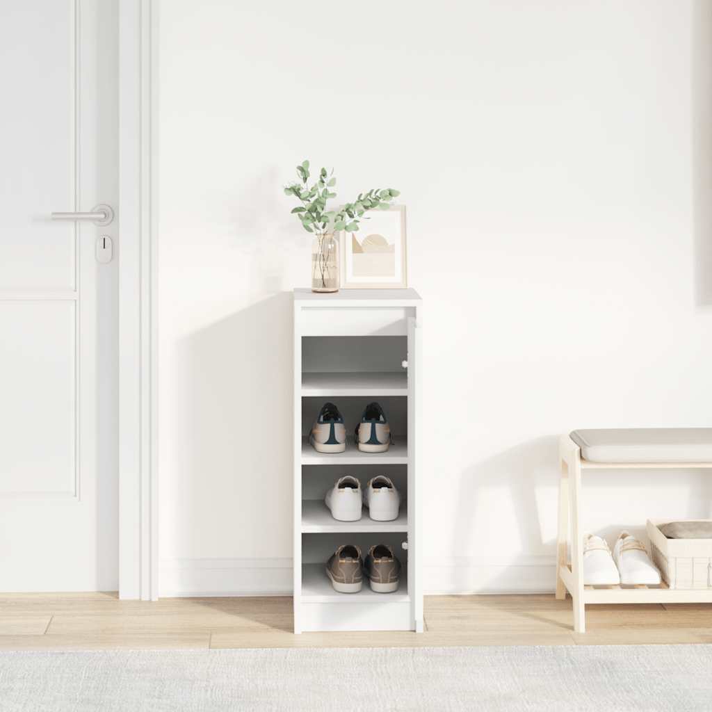 Schuhschrank Weiß 29,5x34x76 cm Holzwerkstoff