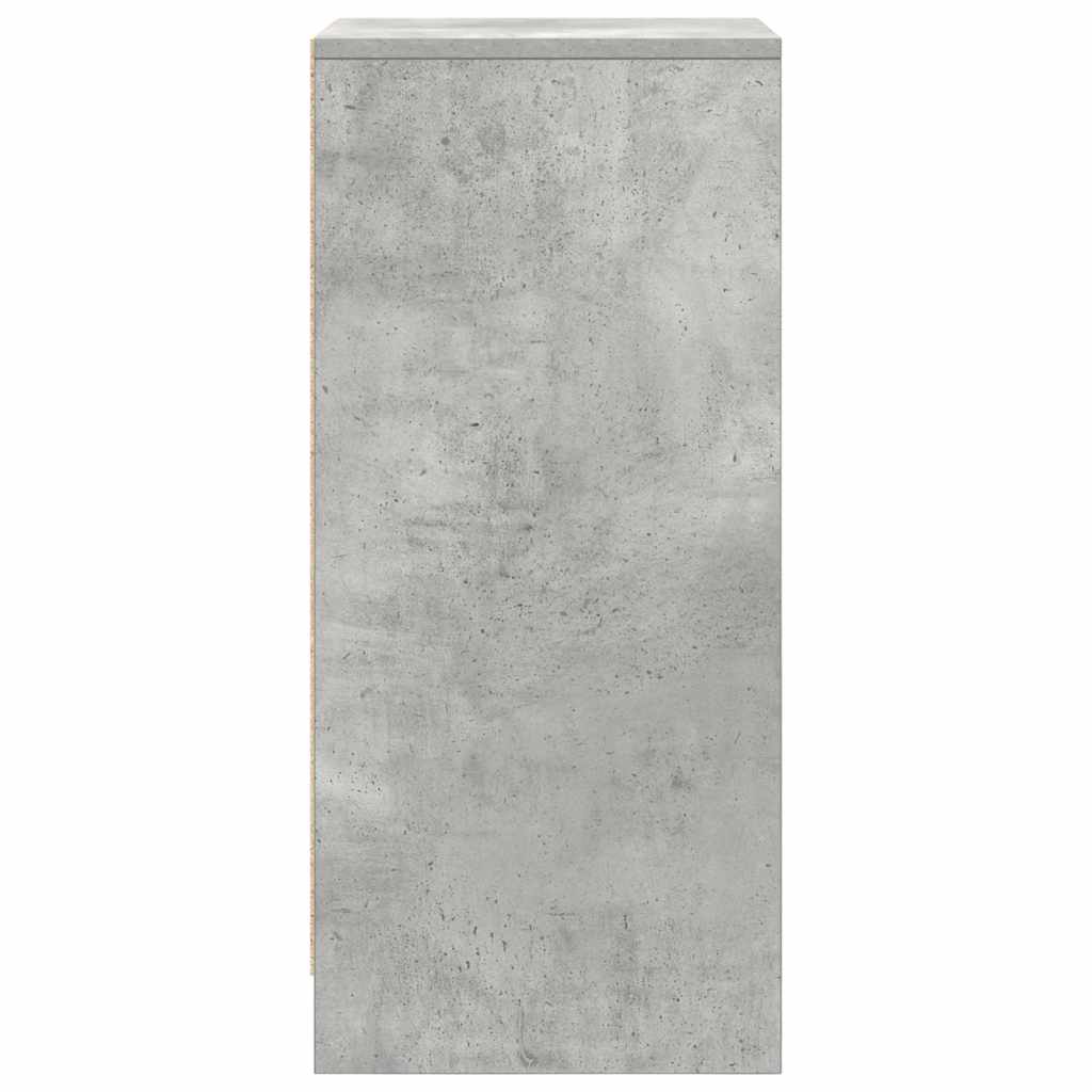 Schuhschrank Betongrau 29,5x34x76 cm Holzwerkstoff