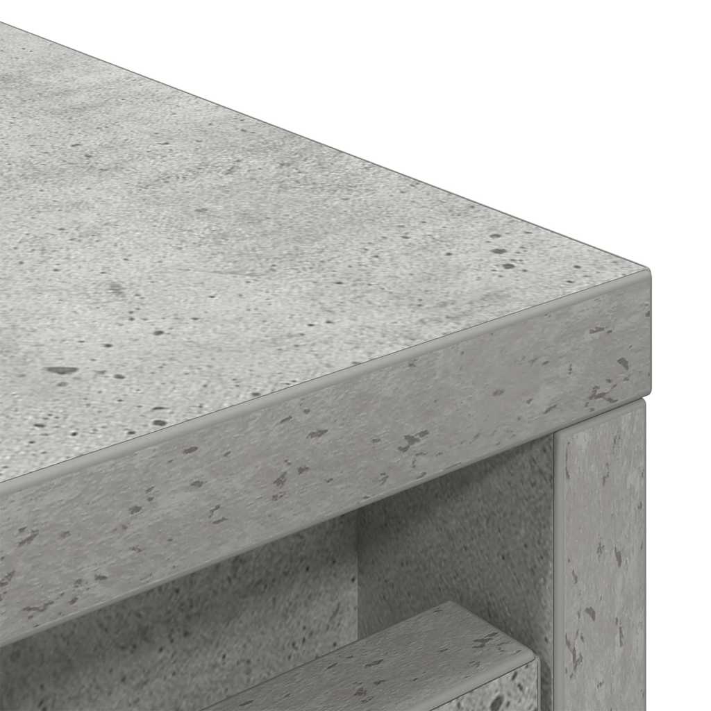 Schuhschrank Betongrau 29,5x34x76 cm Holzwerkstoff