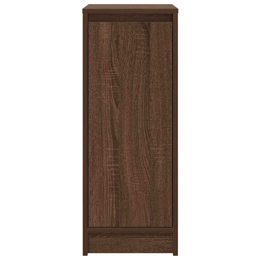 Schuhregal Braun Eichen-Optik 29,5x34x76 cm Holzwerkstoff