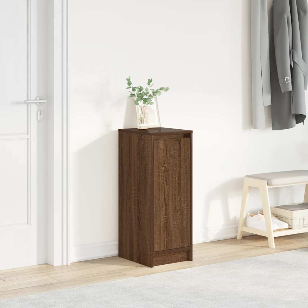 Schuhregal Braun Eichen-Optik 29,5x34x76 cm Holzwerkstoff