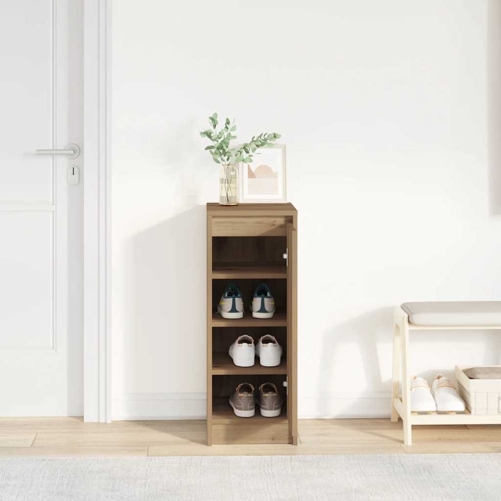 Schuhschrank Artisan-Eiche 29,5x34x76 cm Holzwerkstoff