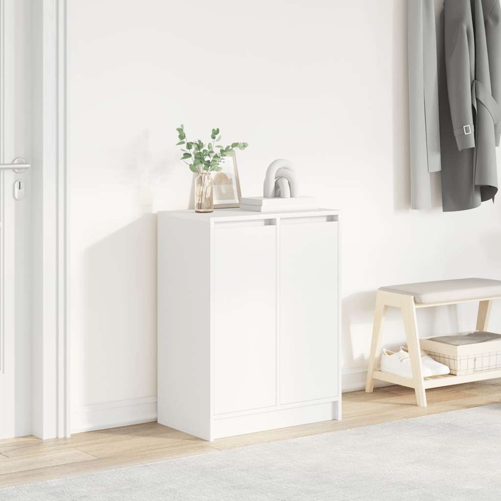 Schuhschrank Weiß 57x34x76 cm Holzwerkstoff