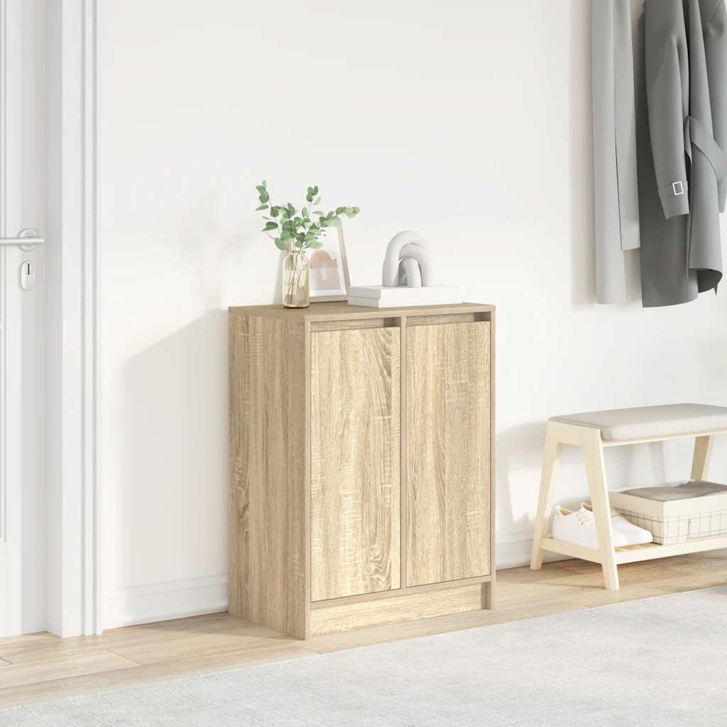Schuhschrank Sonoma-Eiche 57x34x76 cm Holzwerkstoff