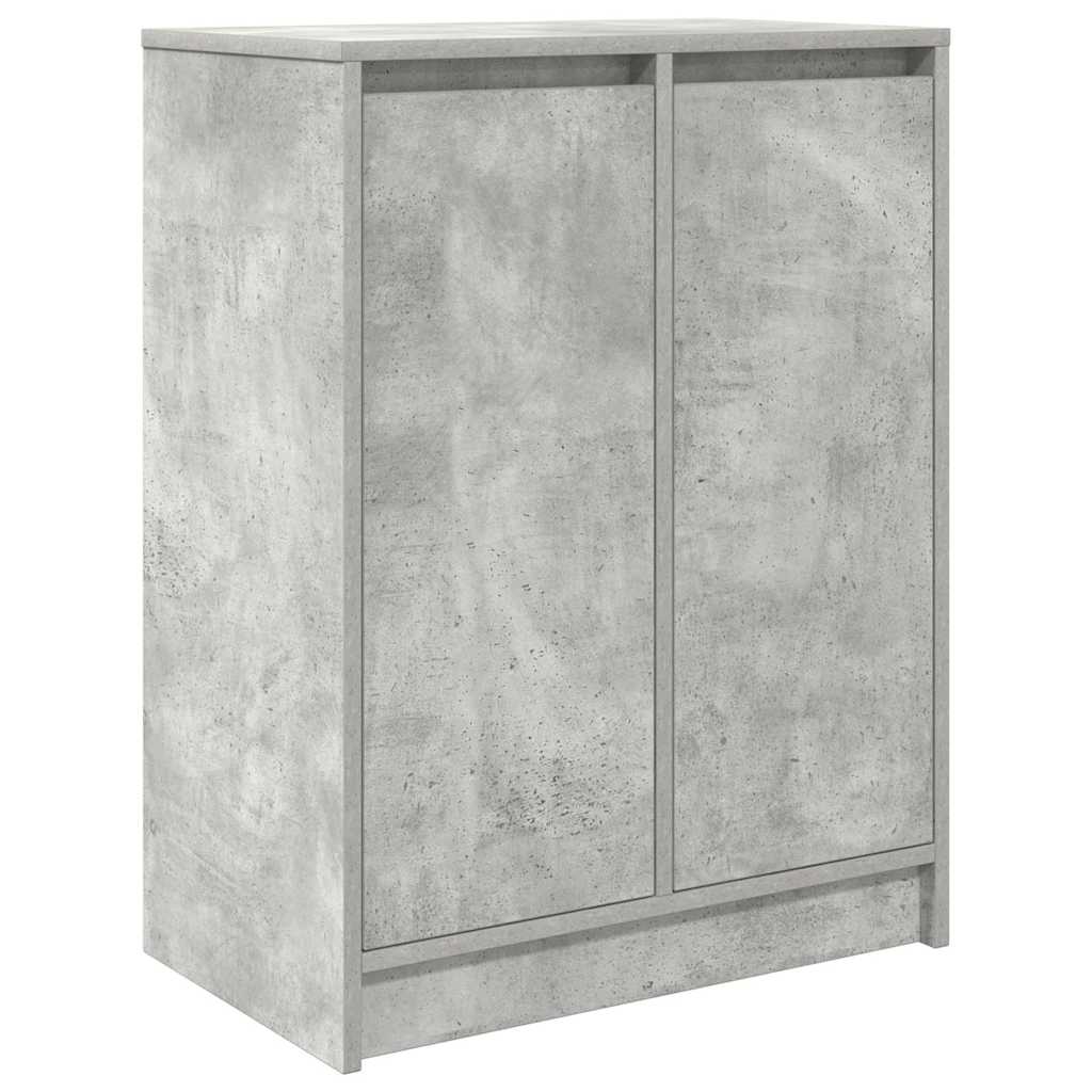 Schuhschrank Betongrau 57x34x76 cm Holzwerkstoff