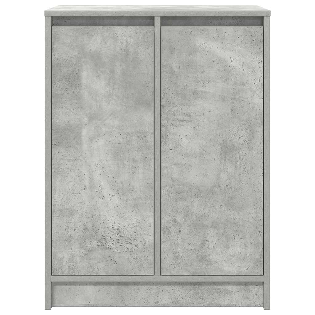 Schuhschrank Betongrau 57x34x76 cm Holzwerkstoff