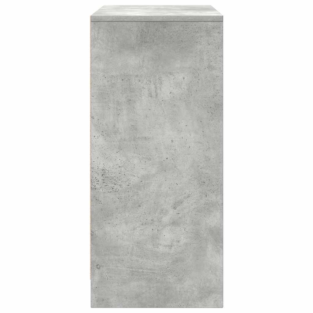 Schuhschrank Betongrau 57x34x76 cm Holzwerkstoff