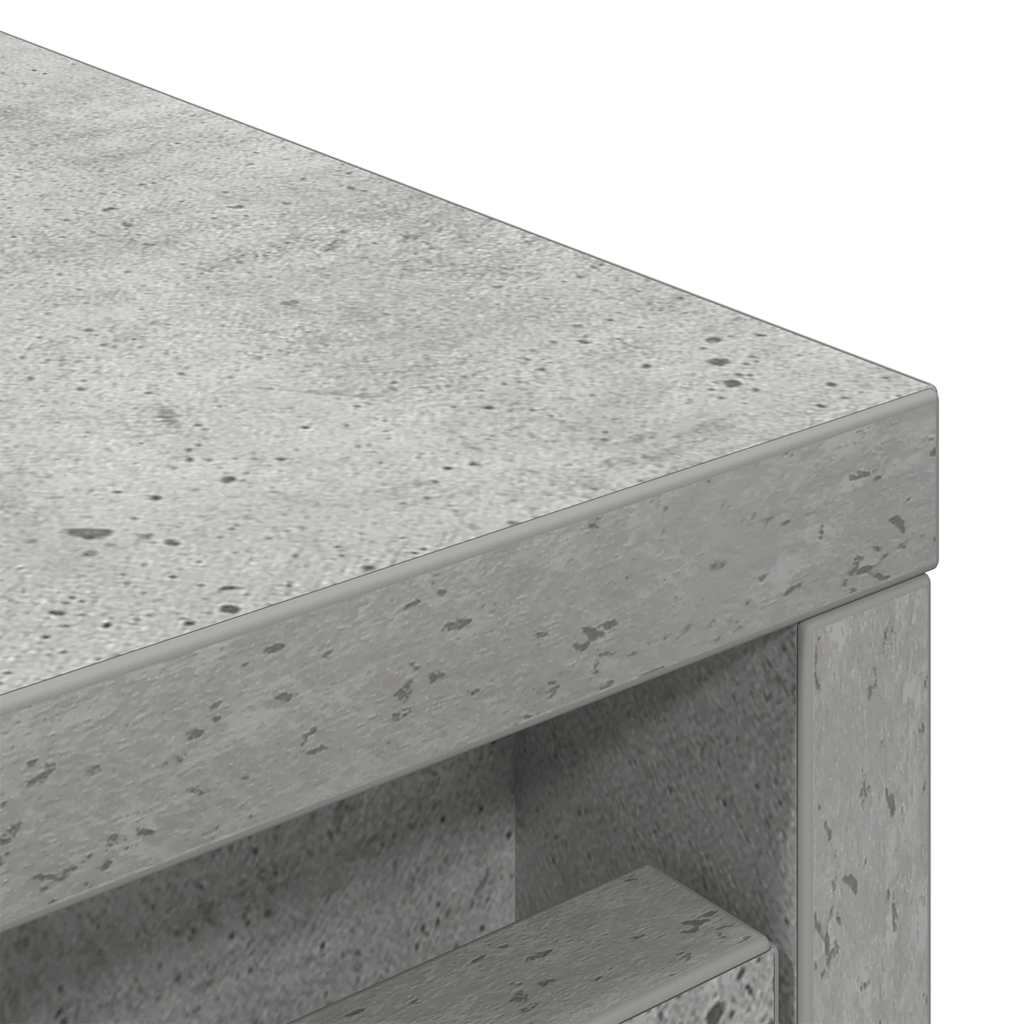 Schuhschrank Betongrau 57x34x76 cm Holzwerkstoff