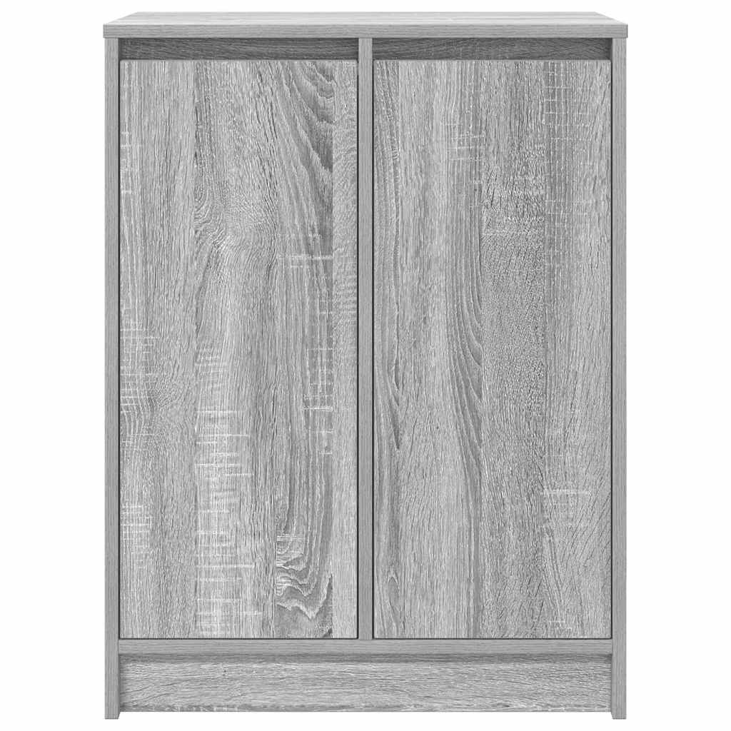 Schuhschrank Grau Sonoma 57x34x76 cm Holzwerkstoff