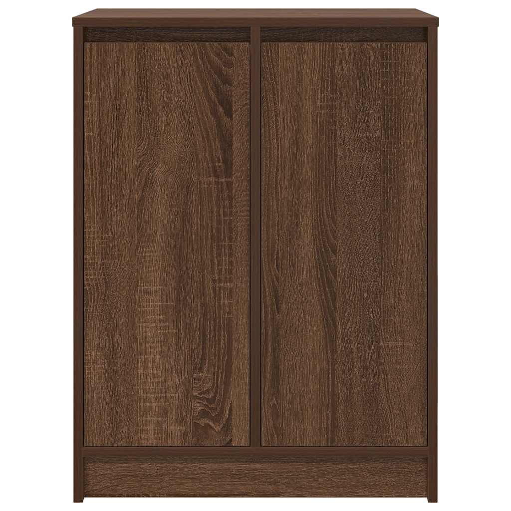 Schuhregal Braun Eichen-Optik 57x34x76 cm Holzwerkstoff
