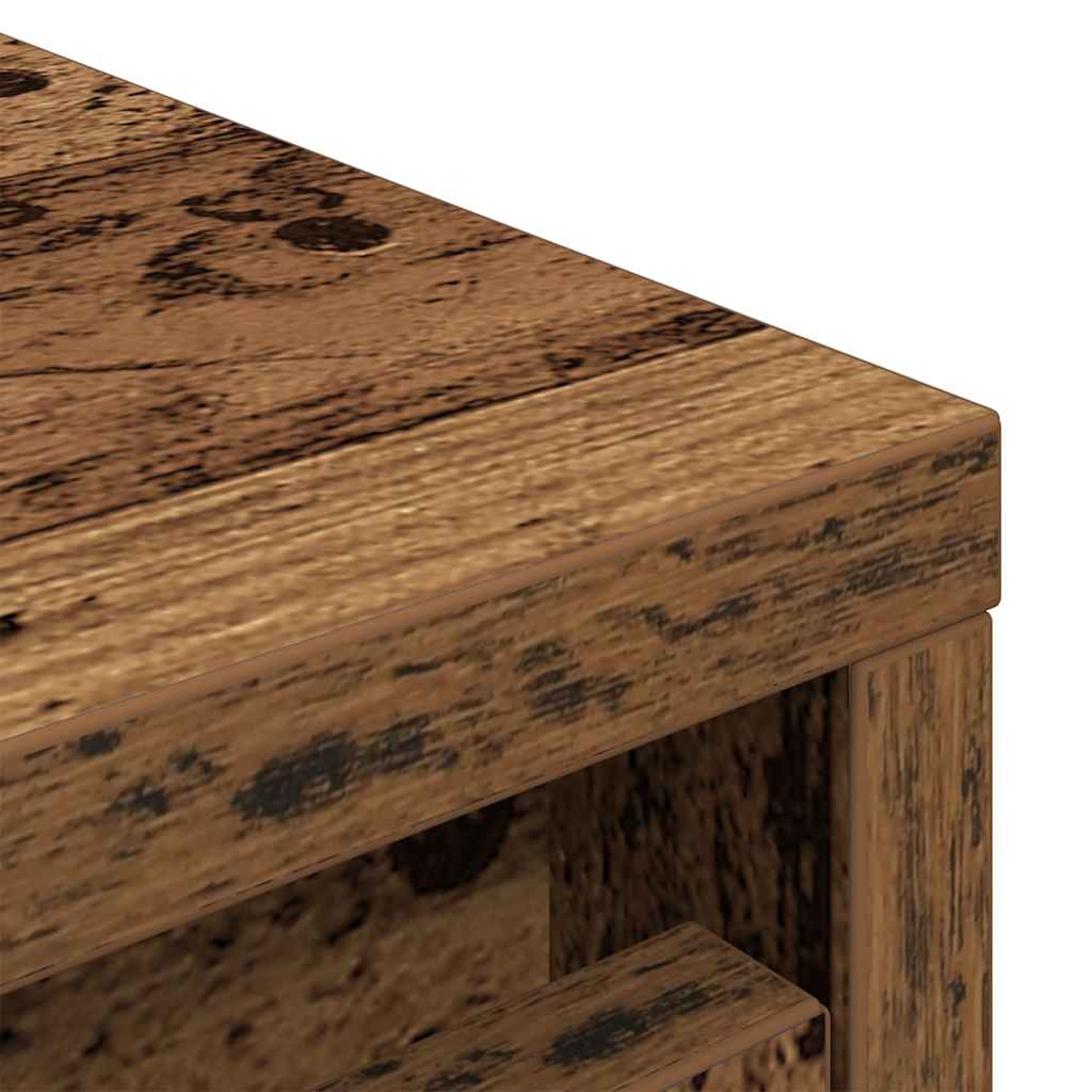 Schuhschrank Altholz-Optik 57x34x76 cm Holzwerkstoff