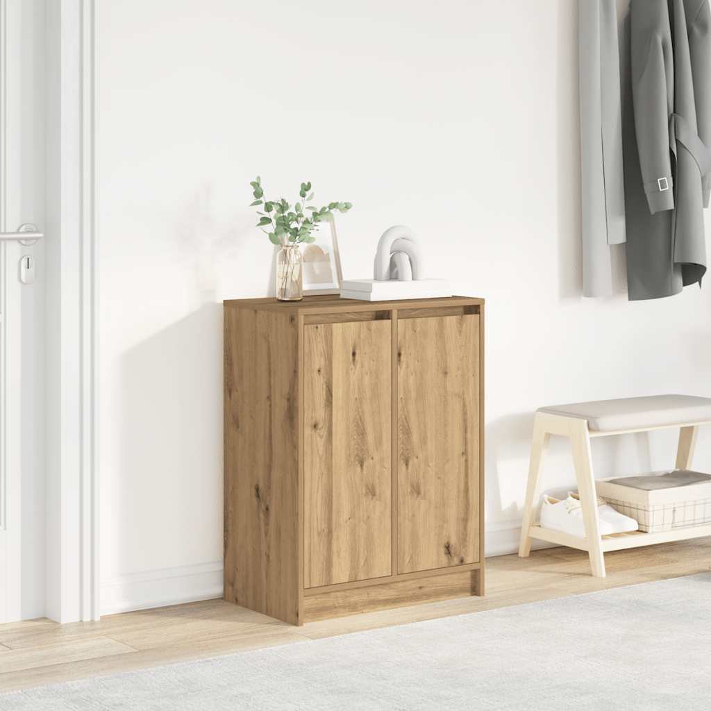 Schuhschrank Artisan-Eiche 57x34x76 cm Holzwerkstoff