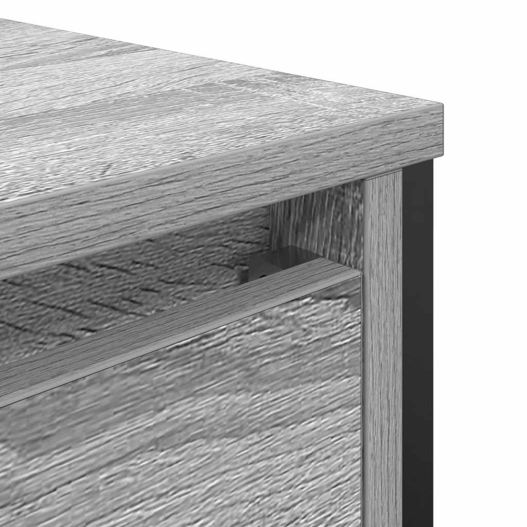 Waschbeckenunterschrank mit Schubladen Grau Sonoma 90x34,5x60cm