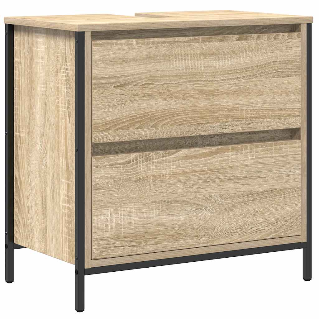 Waschbeckenunterschrank mit Schubladen Sonoma-Eiche