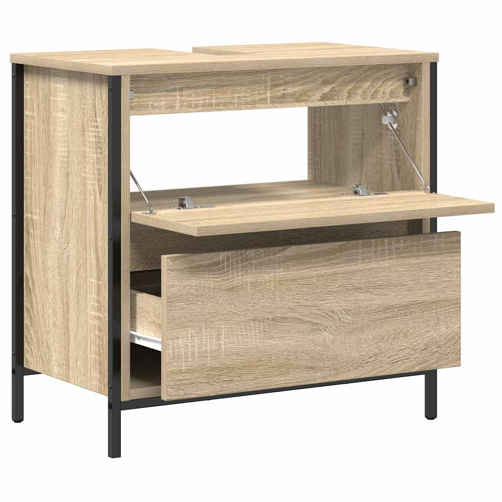 Waschbeckenunterschrank mit Schubladen Sonoma-Eiche