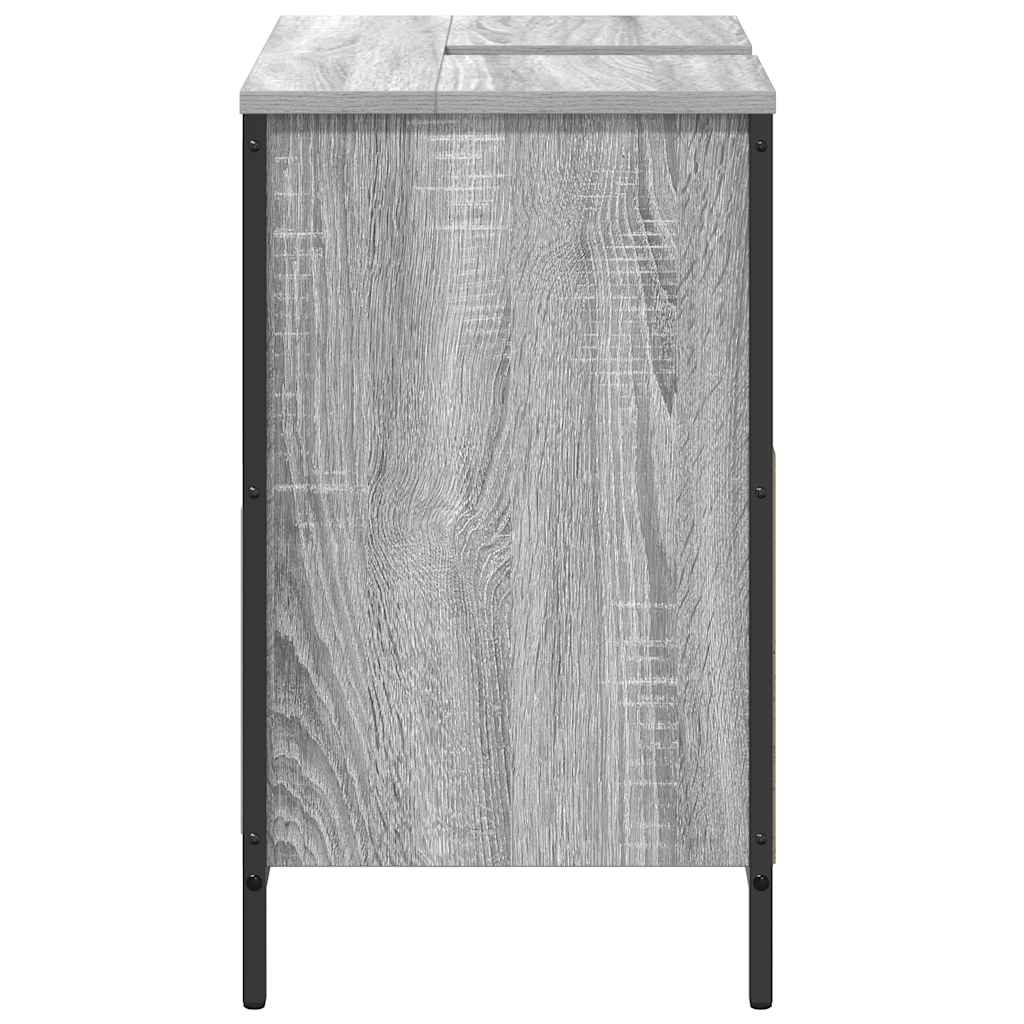 Waschbeckenunterschrank mit Schubladen Grau Sonoma 60x34,5x60cm