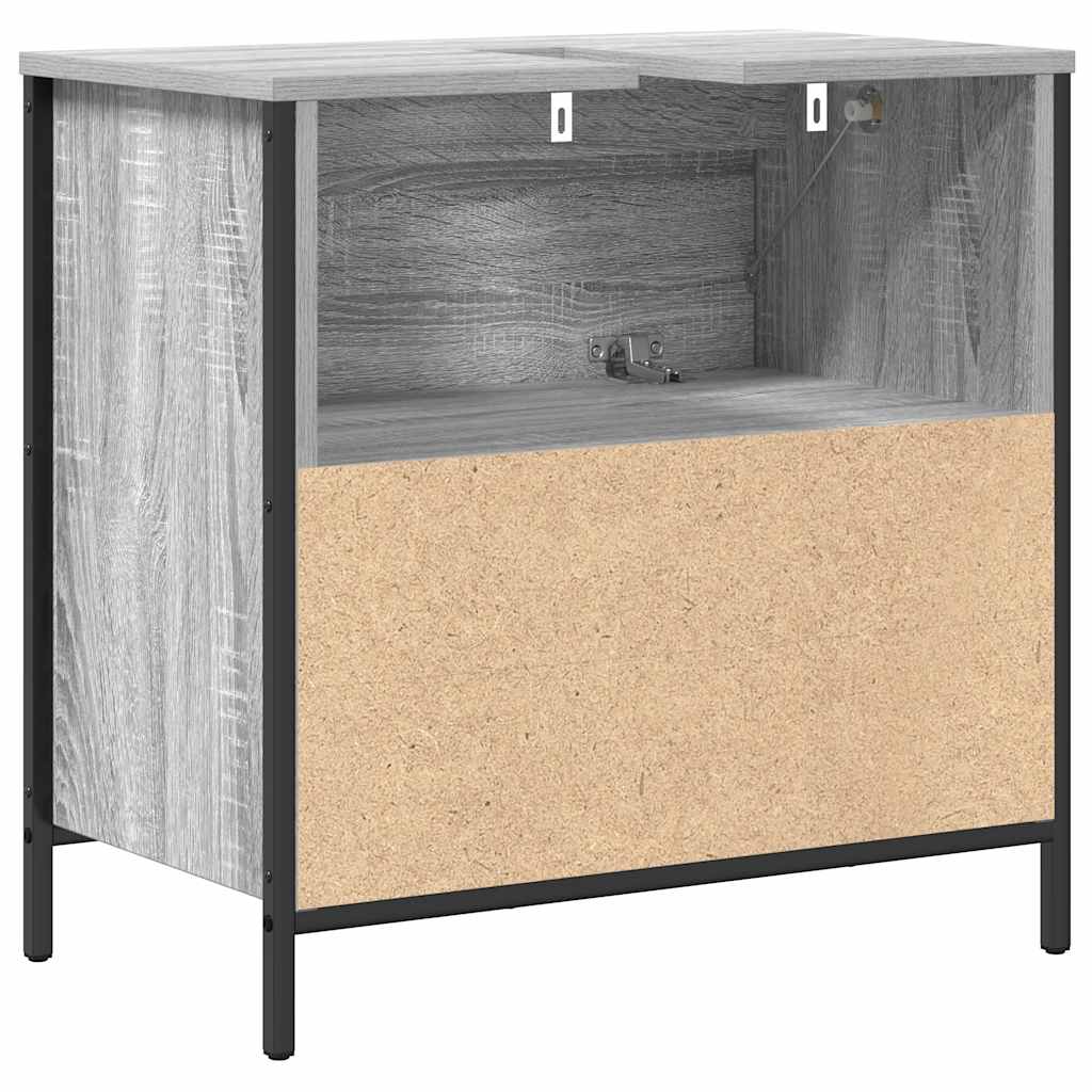 Waschbeckenunterschrank mit Schubladen Grau Sonoma 60x34,5x60cm