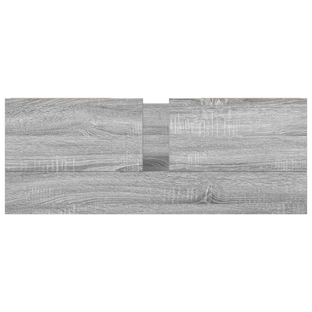 Waschbeckenunterschrank mit Schubladen Grau Sonoma 90x34,5x60cm